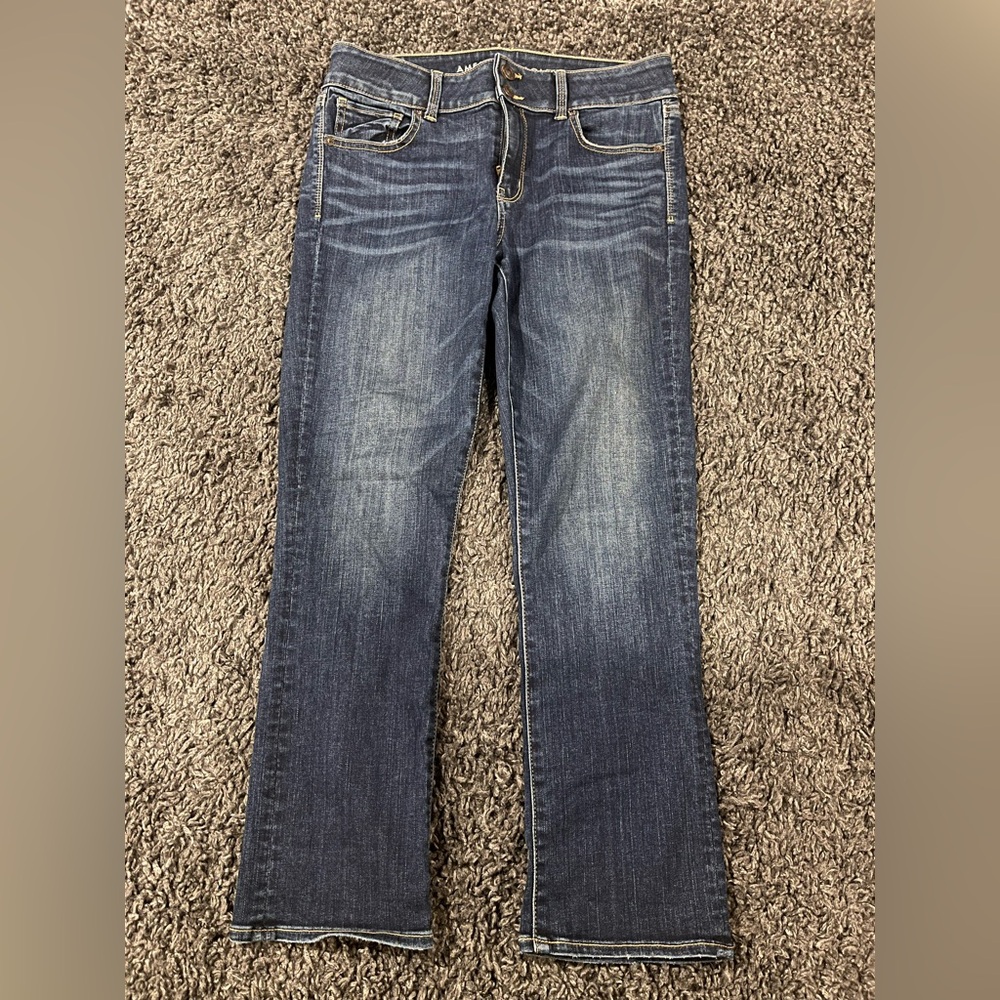 American Eagle Outfitters Artist Crop Jeans Size 10 Long